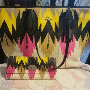 Authentic Coach Hawk Bag/Wallet